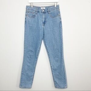 OAT High Rise Straight Leg Jeans Size 28